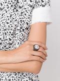 embossed 'M' ring
