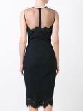 lace appliqué mid dress