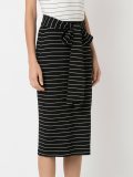 high-waisted pencil skirt