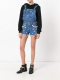 California embellished denim dungarees
