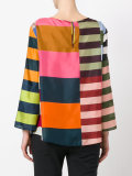 multiple stripes blouse