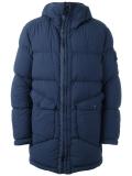 logo patch padded jacket