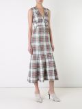 checked midi dress