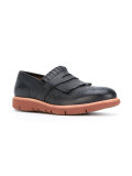 contrast sole loafers