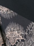 混杂印花修身连衣裙