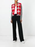 rose print  cardigan 