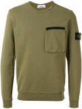 chest pocket sweatshirt