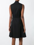 panelled V-neck dress