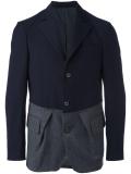 contrast panel blazer