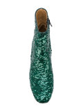 sequinned ankle boots