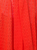 bow detail pleated skirt