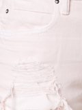 distressed cropped jeans