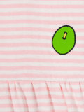 apple print striped dress