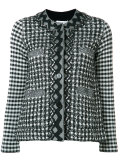 gingham plaid tweed jacket