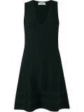 v-neck knit dress