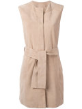 belted gilet