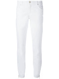 zipped cuff skinny jeans