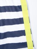 striped track shorts