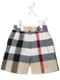 house check shorts 