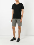 shorts with button fastening rear pockets