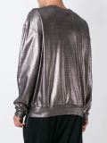 oversized foil sweatshirt