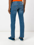 contrast pocket jeans