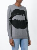 'kiss' print pullover