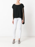 draped back T-shirt