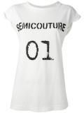 'Semicouture' logo T-shirt