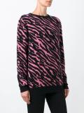 zebra pattern pullover