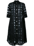 sheer shirt dress