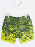digital camo logo shorts