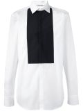 striped bib detail shirt