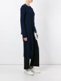 V-neck asymmetric jumper