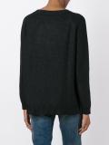 ribbed crew neck jumper