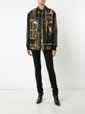 art print bomber jacket