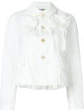 floral applique cropped jacket