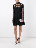 sheer detail lace dress