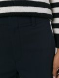 cropped leg trousers