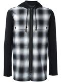 'Combo' zipped hoodie