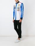multi logo print shirt