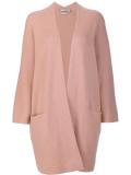 shawl lapel mid cardigan