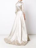 lamé trench gown