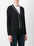 transparent panel cardigan