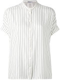 ruffled-hemmed shirt