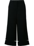 fishing line trim cropped trousers