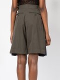 side pleat shorts