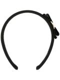 logo embossed bow headband