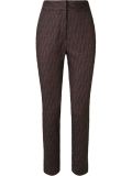 mid-rise straight trousers