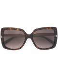 tortoiseshell effect sunglasses